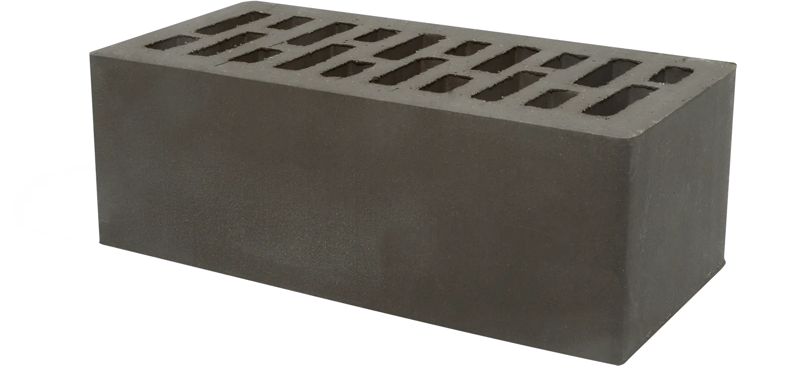 Кирпич лицевой Графит 1,4НФ, гладкий, 250×120×88 мм, М175