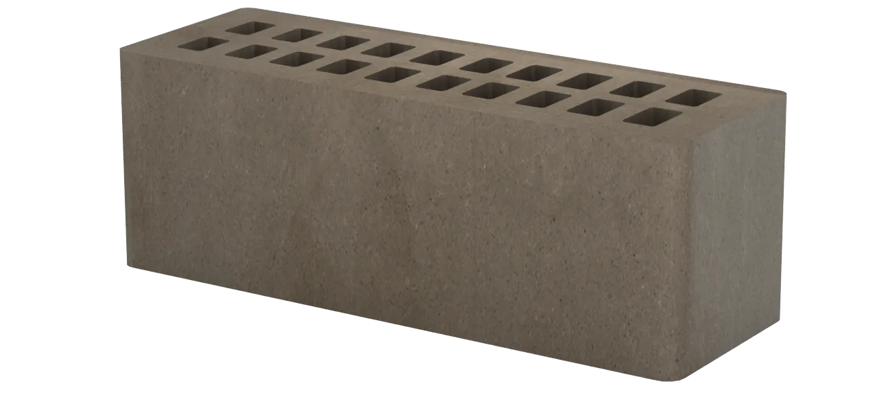 Кирпич лицевой Коричневый 0,9НФ, гладкий, 250×85×88 мм, М250