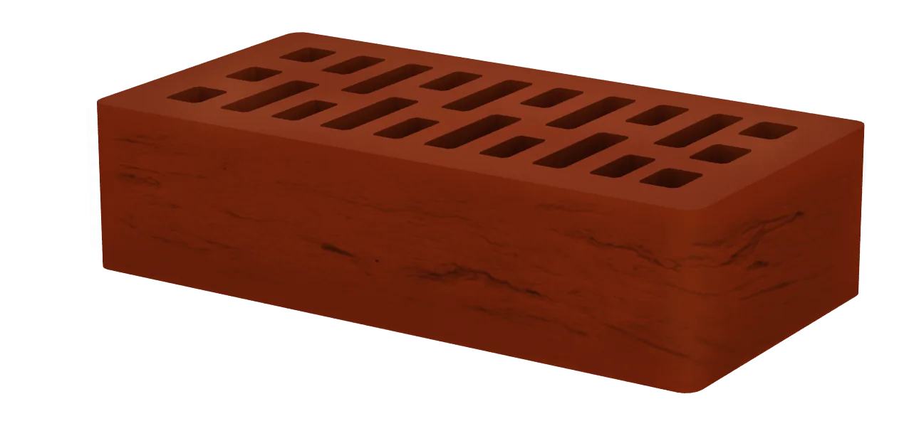 Кирпич клинкерный Бордовый камень 1НФ, старый город, 250×120×65 мм, М300