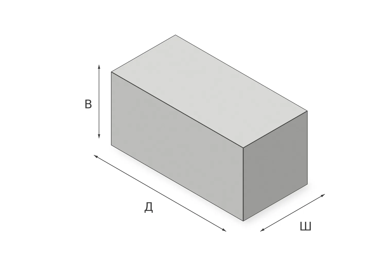 Камень перегородочный полнотелый КПР-39, марка М25
